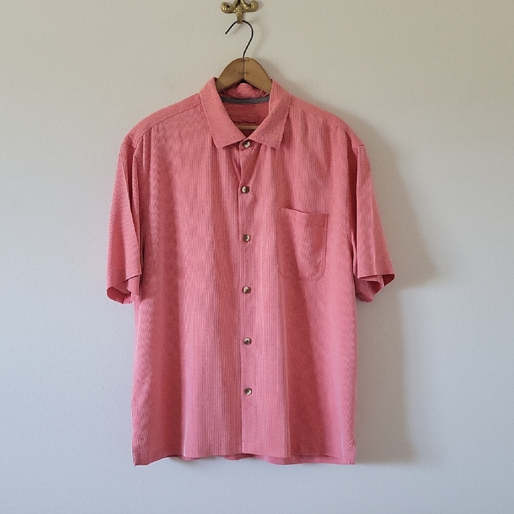 Tommy Bahama Coral Standard Fit‎ Coastal San Clemente Camp Shirt Size Large